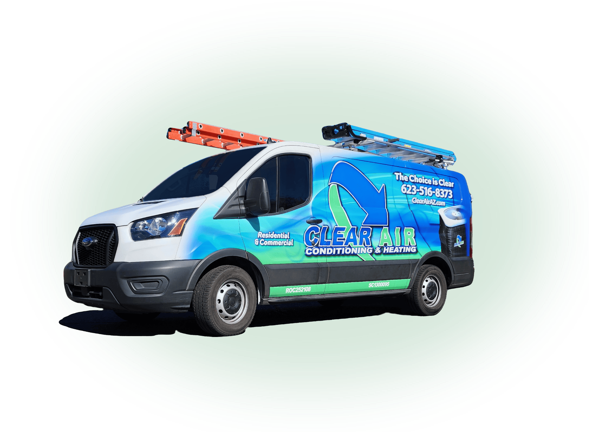 HVAC service vehicle for Clear Air Conditioning & Heating in Peoria.