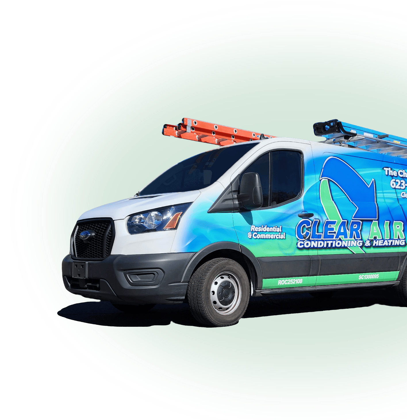Service van for Clear Air Conditioning & Heating in Arizona.